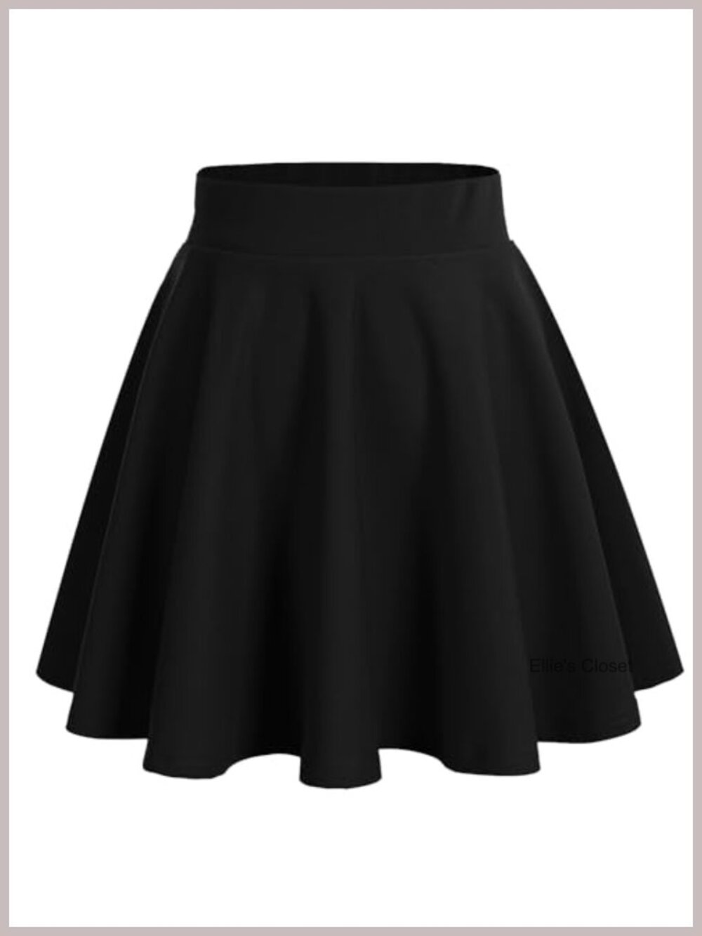Women's High Waist Stretchy Mini Skirt A-Line Flared Casual